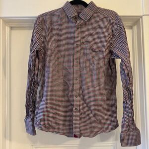 Untuckit Men's Red Plaid Button Down Shirt